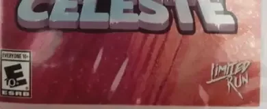 Celeste, the ESRB box on its front