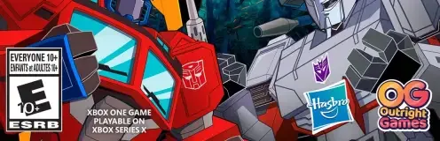 Transformers: Battlegrounds, the ESRB box on its front