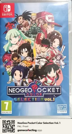 NeoGeo Pocket Color Selection Vol. 1 Nintendo Switch, PAL box front