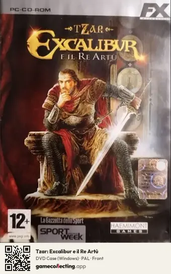 Tzar: Excalibur e il Re Artù Computer, PAL box front