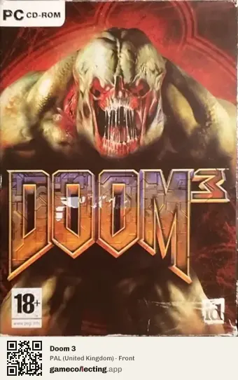 Doom 3 Computer, United Kingdom box front