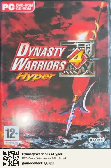 Dynasty Warriors 4 Hyper Computer, PAL box front