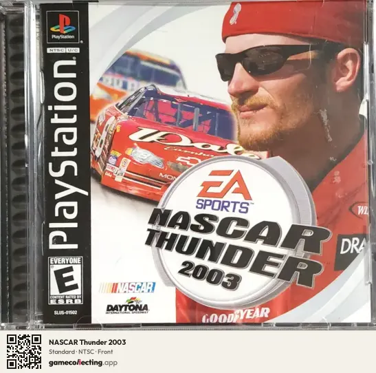 NASCAR Thunder 2003 PlayStation, NTSC box front