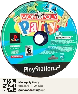Monopoly Party PlayStation 2, NTSC disc