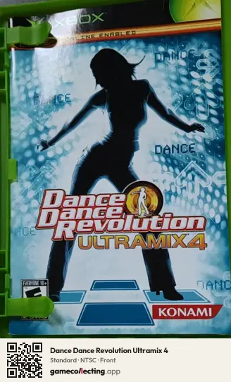 Dance Dance Revolution Ultramix 4 Xbox, NTSC box front