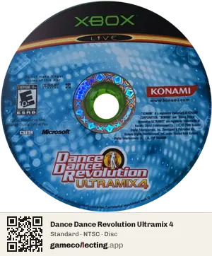 Dance Dance Revolution Ultramix 4 Xbox, NTSC disc