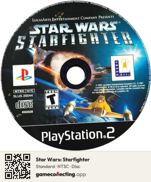 Star Wars: Starfighter PlayStation 2, NTSC disc