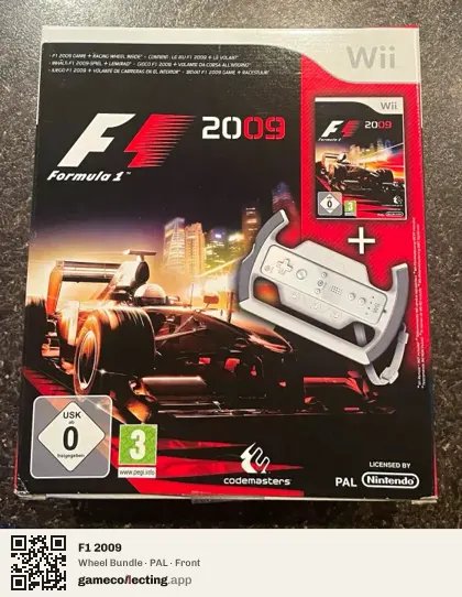 F1 2009 Nintendo Wii, PAL box front