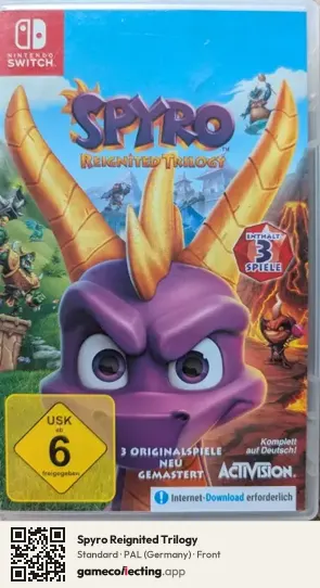 Spyro Reignited Trilogy Nintendo Switch, Germany box front