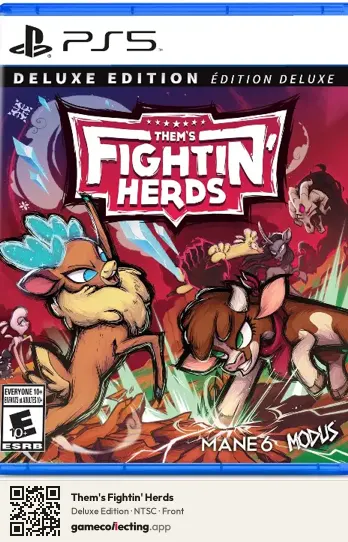Them's Fightin' Herds PlayStation 5, NTSC box front