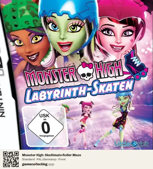 Monster High: Skultimate Roller Maze Nintendo DS, Germany box front