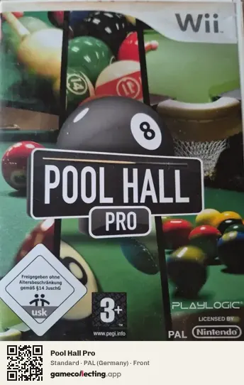 Pool Hall Pro Nintendo Wii, Germany box front