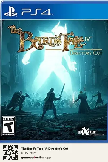 The Bard's Tale IV: Director's Cut PlayStation 4, NTSC box front