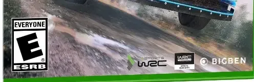 WRC 8, the ESRB box on its front