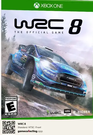 WRC 8 Xbox One, NTSC box front
