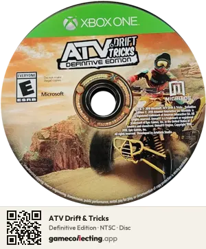 ATV Drift & Tricks Xbox One, NTSC disc