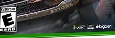 WRC 7, the ESRB box on its front