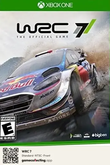 WRC 7 Xbox One, NTSC box front