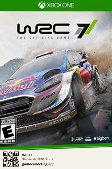 WRC 7 Xbox One, NTSC box front