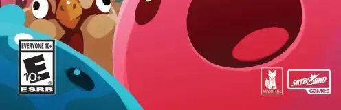 Slime Rancher, the ESRB box on its front