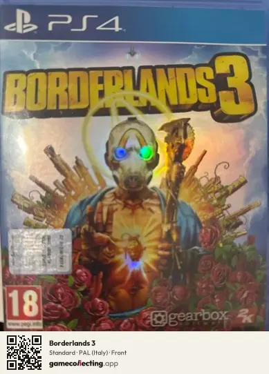 Borderlands 3 PlayStation 4, Italy box front