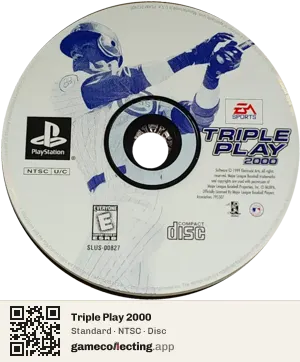 Triple Play 2000 PlayStation, NTSC disc