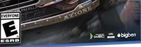 WRC 7, the ESRB box on its front