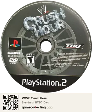 WWE Crush Hour PlayStation 2, NTSC disc