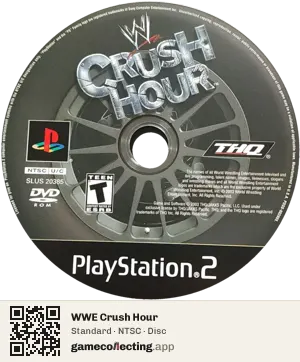 WWE Crush Hour PlayStation 2, NTSC disc
