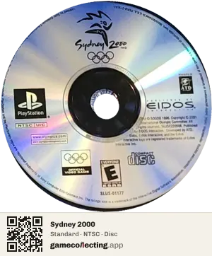 Sydney 2000 PlayStation, NTSC disc