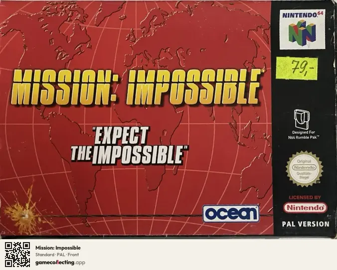 Mission: Impossible Nintendo 64, PAL box front