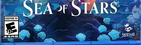 Sea of Stars, the ESRB box on its front