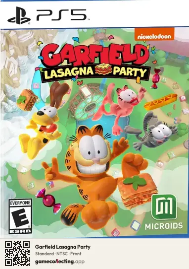Garfield Lasagna Party PlayStation 5, NTSC box front
