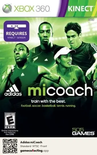 Adidas miCoach Xbox 360, NTSC box front