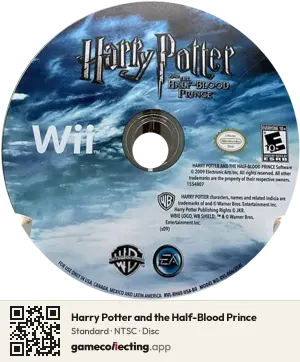 Harry Potter and the Half-Blood Prince Nintendo Wii, NTSC disc
