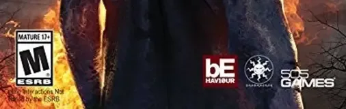 Dead by Daylight, the ESRB box on its front