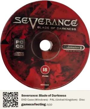Severance: Blade of Darkness Computer, PAL disc