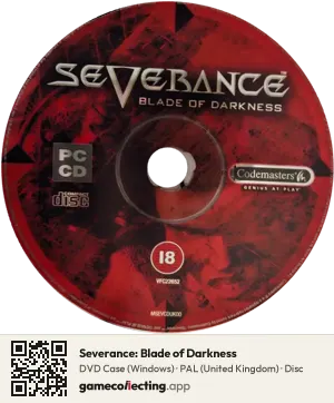 Severance: Blade of Darkness Computer, PAL disc