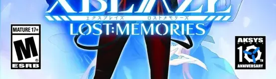 XBlaze: Lost: Memories, the ESRB box on its front