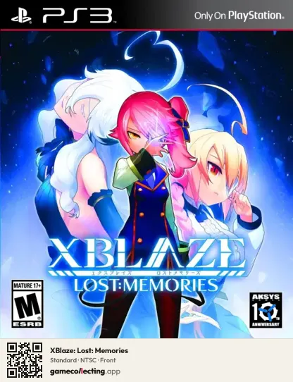 XBlaze: Lost: Memories PlayStation 3, NTSC box front