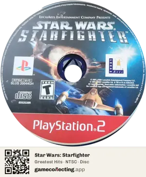 Star Wars: Starfighter PlayStation 2, NTSC disc