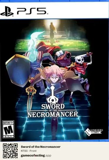 Sword of the Necromancer PlayStation 5, NTSC box front