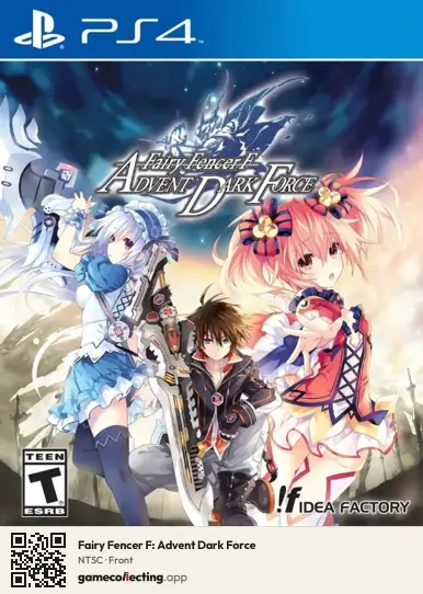 Fairy Fencer F: Advent Dark Force PlayStation 4, NTSC box front