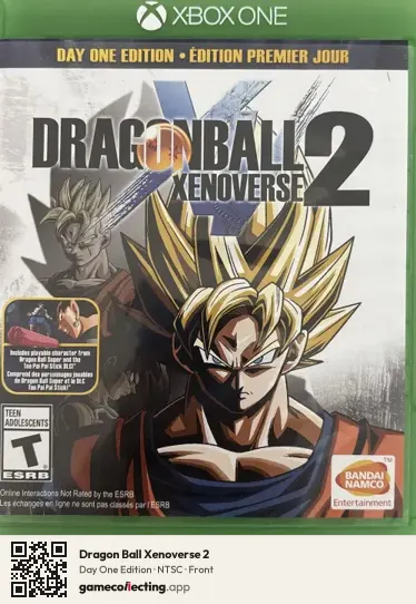 Dragon Ball Xenoverse 2 Xbox One, NTSC box front