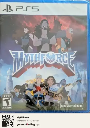 MythForce PlayStation 5, NTSC box front