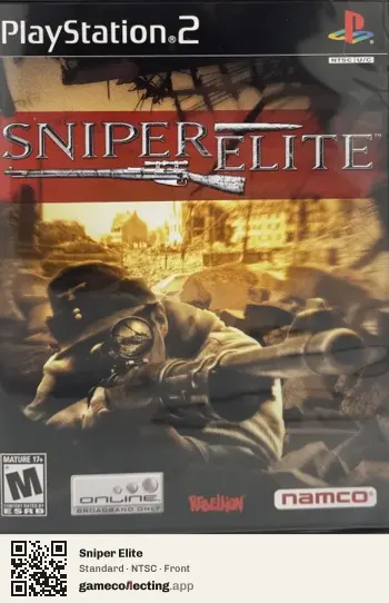 Sniper Elite PlayStation 2, NTSC box front