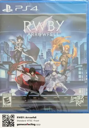 RWBY: Arrowfell PlayStation 4, NTSC box front