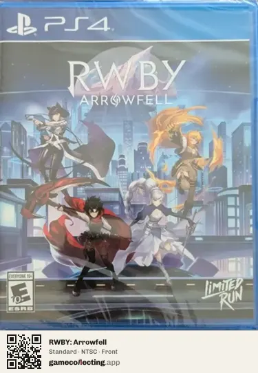 RWBY: Arrowfell PlayStation 4, NTSC box front