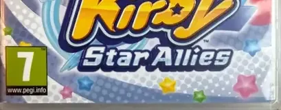 Kirby Star Allies, the PEGI square on its front