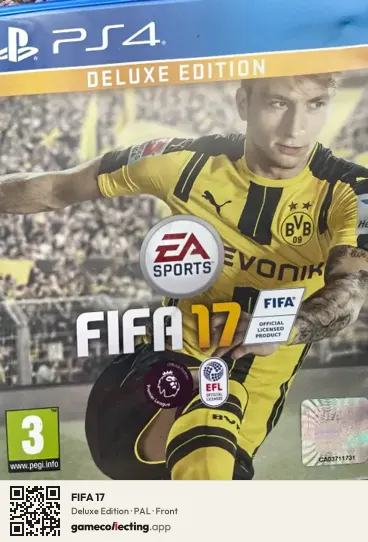 FIFA 17 PlayStation 4, PAL box front